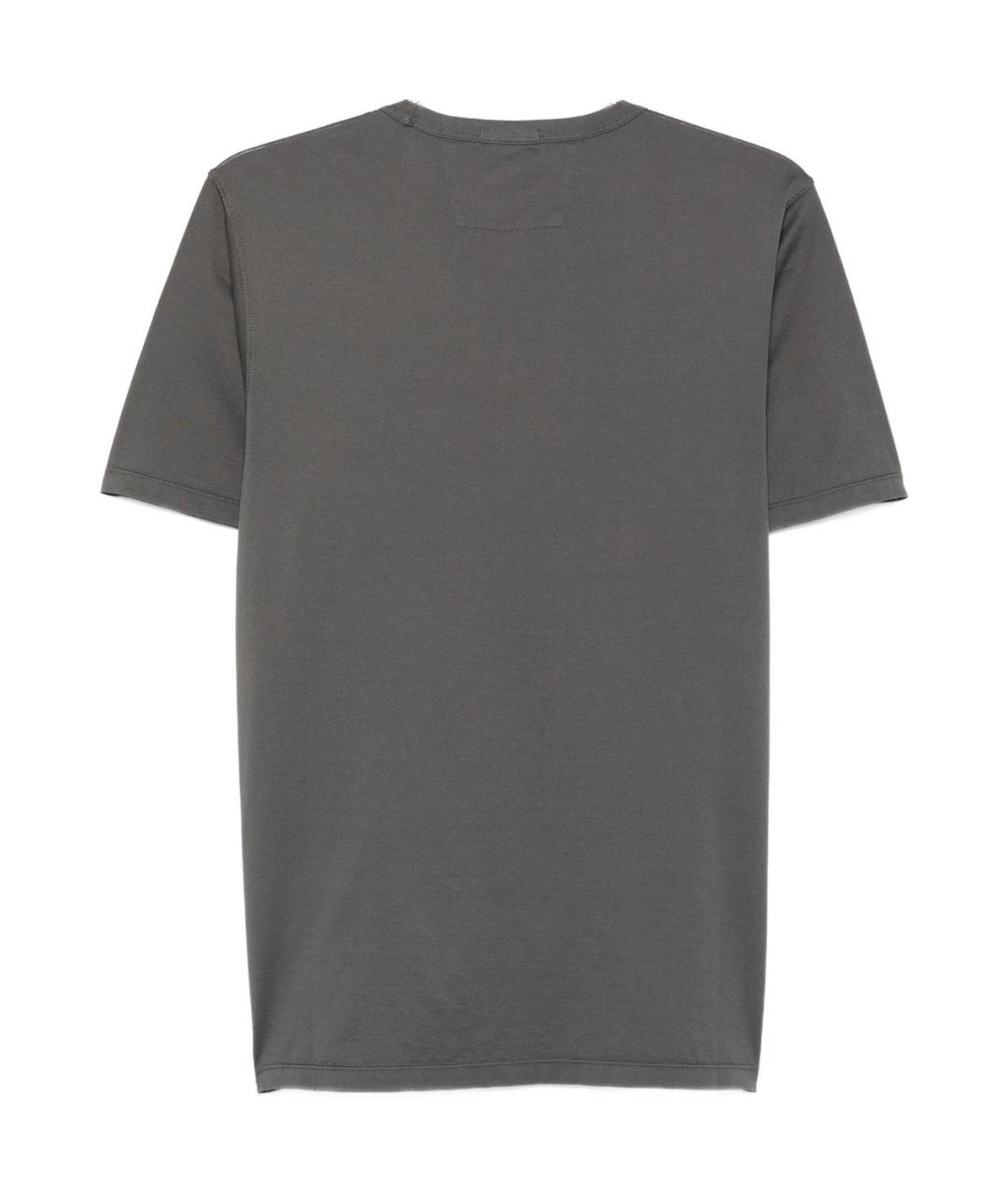 CP COMPANY Серая хлопковая футболка, фото 2