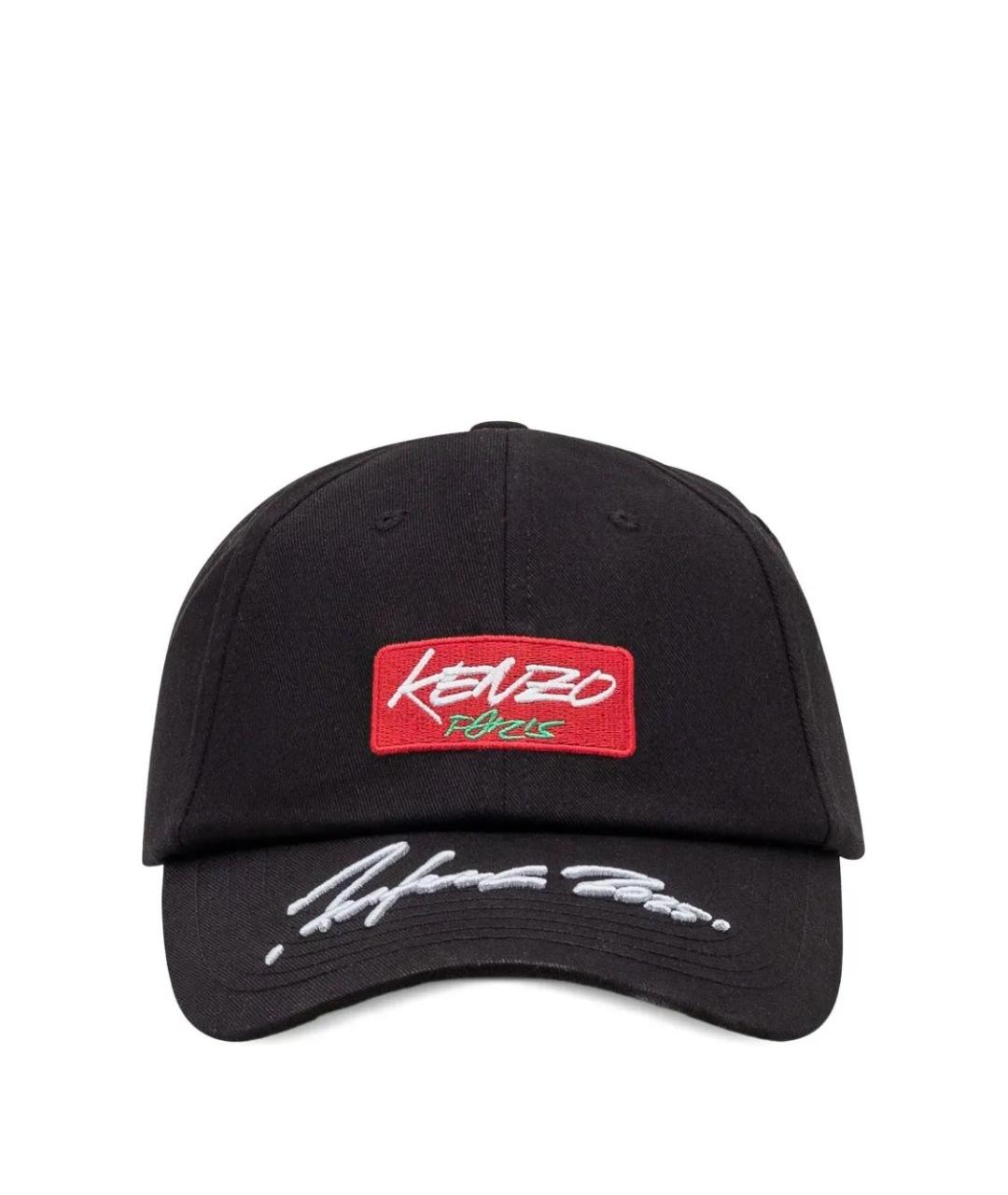 KENZO Черная хлопковая кепка/бейсболка, фото 1