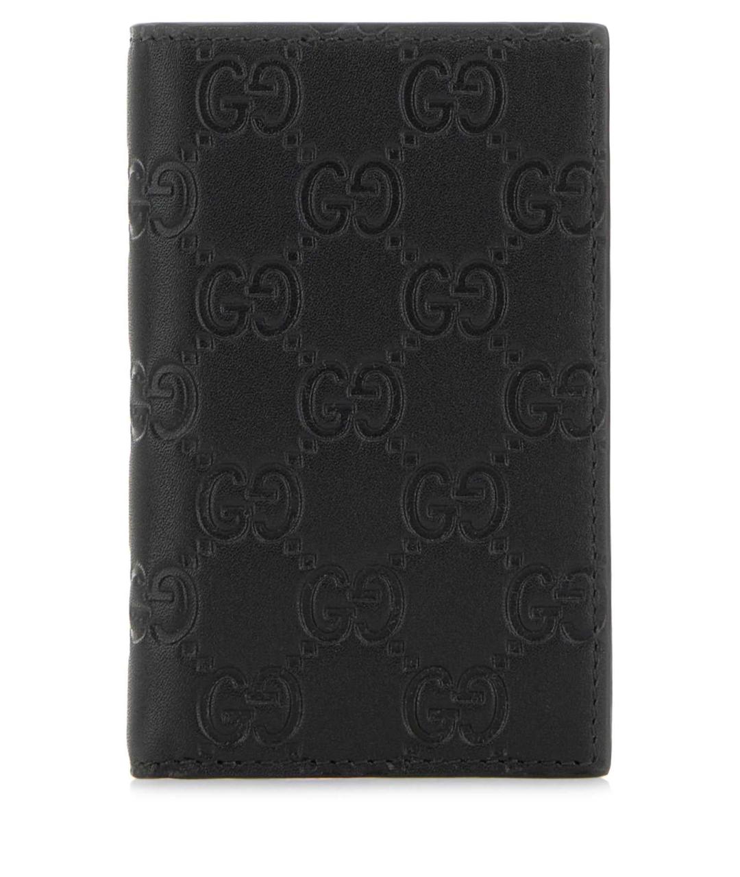 GUCCI Черный кожаный кардхолдер, фото 1