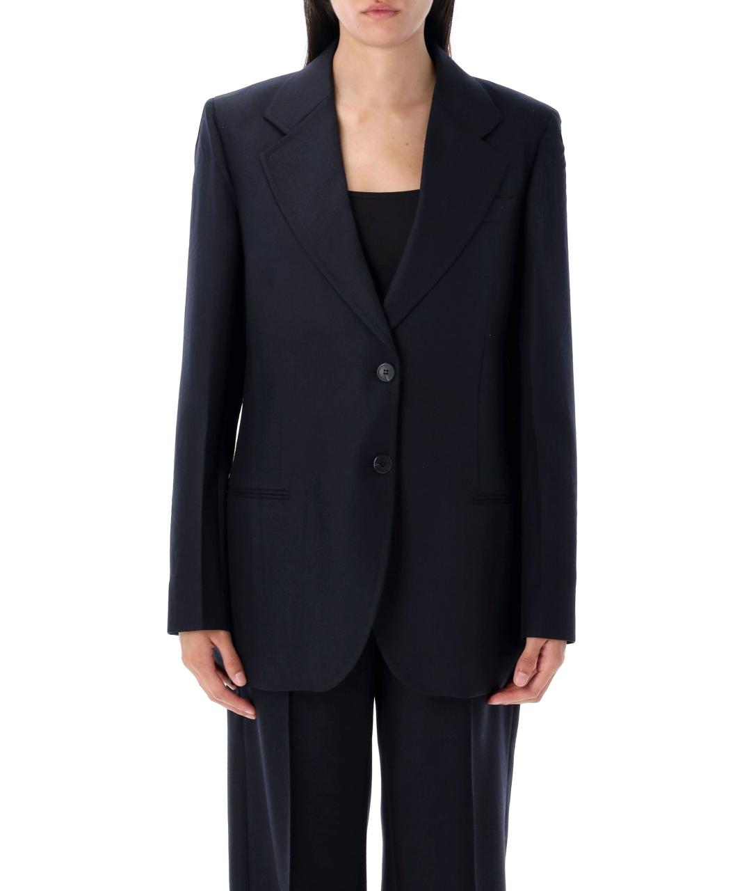 PRADA Темно-синий шерстяной жакет/пиджак, фото 2