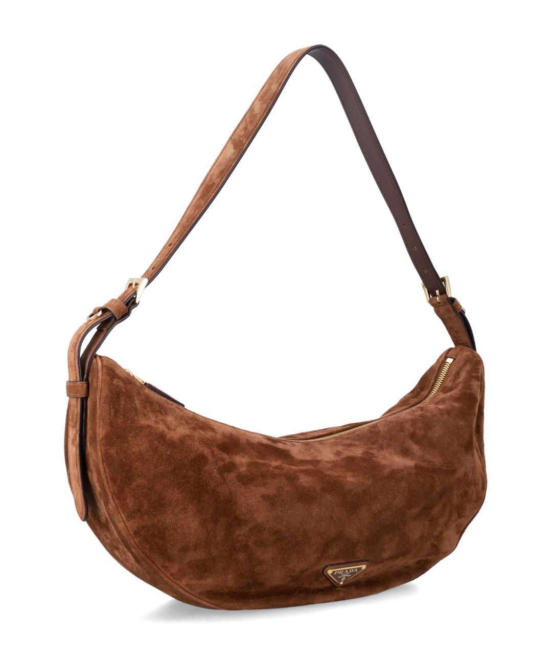 PRADA Коричневая кожаная сумка через плечо, фото 2