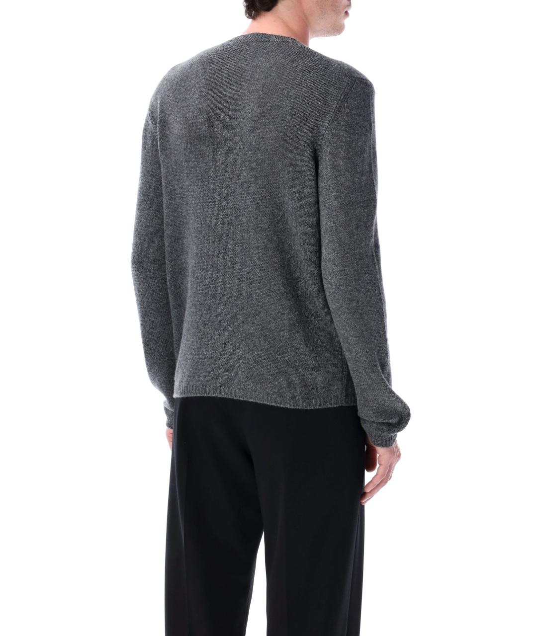 PRADA Серый кашемировый джемпер / свитер, фото 3