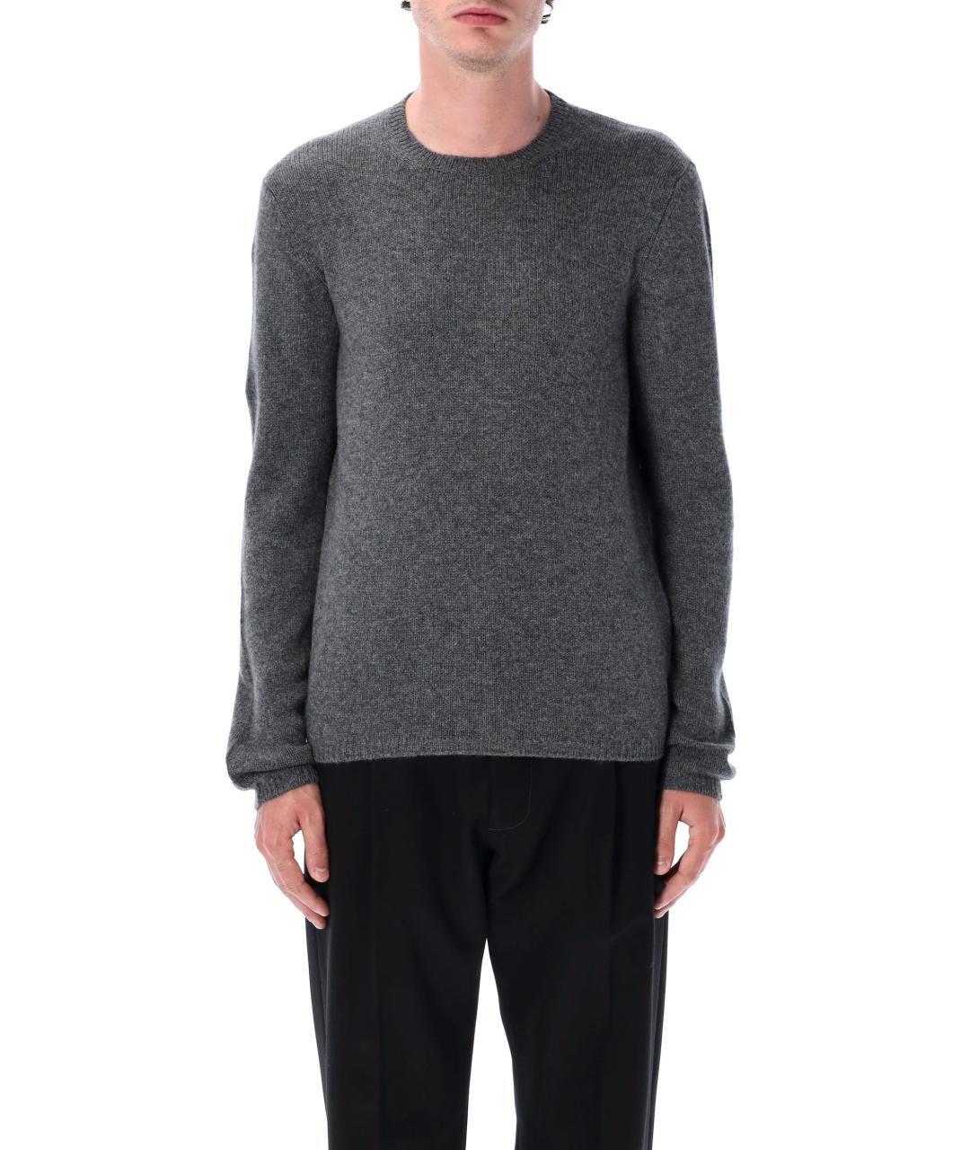 PRADA Серый кашемировый джемпер / свитер, фото 2