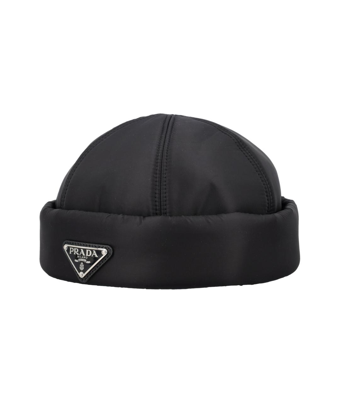 PRADA Черная шапка, фото 2