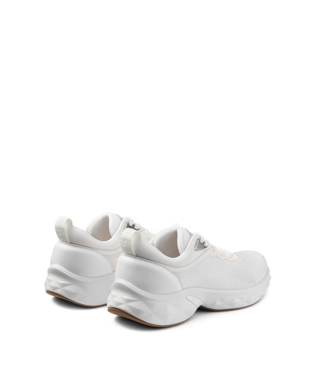 JIMMY CHOO Белые текстильные кроссовки, фото 5