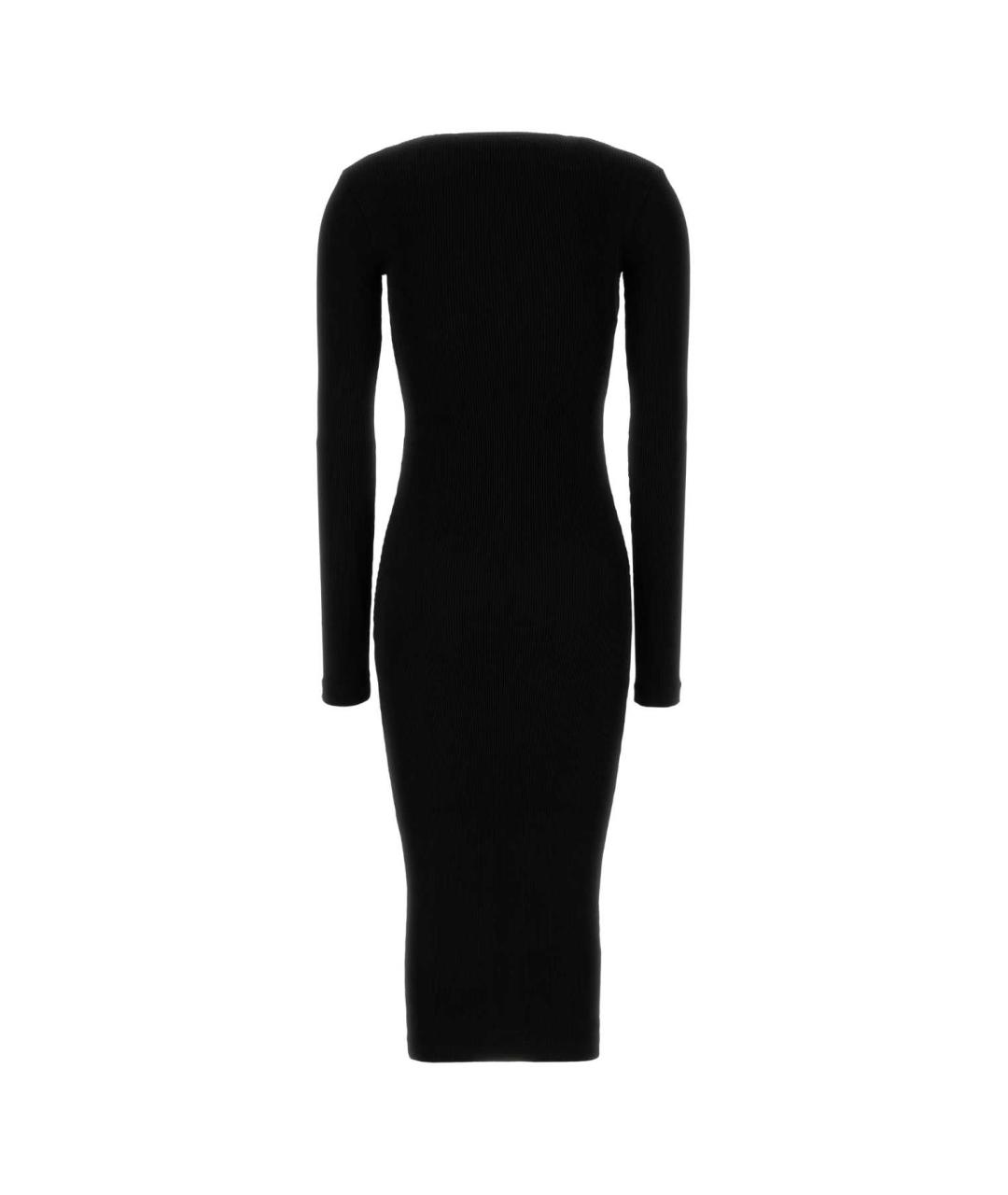 PRADA Черное полиамидовое повседневное платье, фото 2