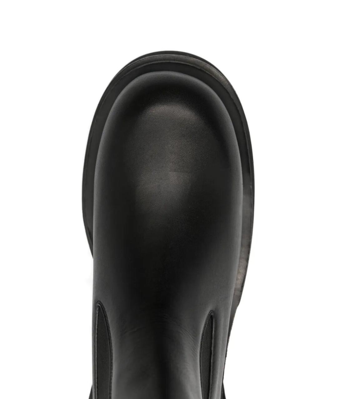 RICK OWENS Черные кожаные низкие ботинки, фото 2