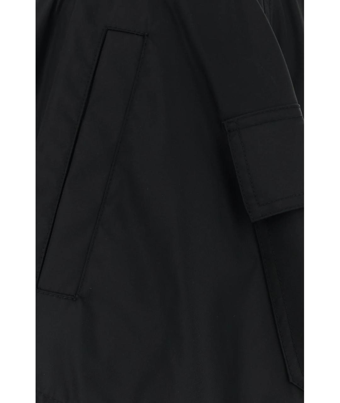 PRADA Черная полиамидовая юбка миди, фото 3