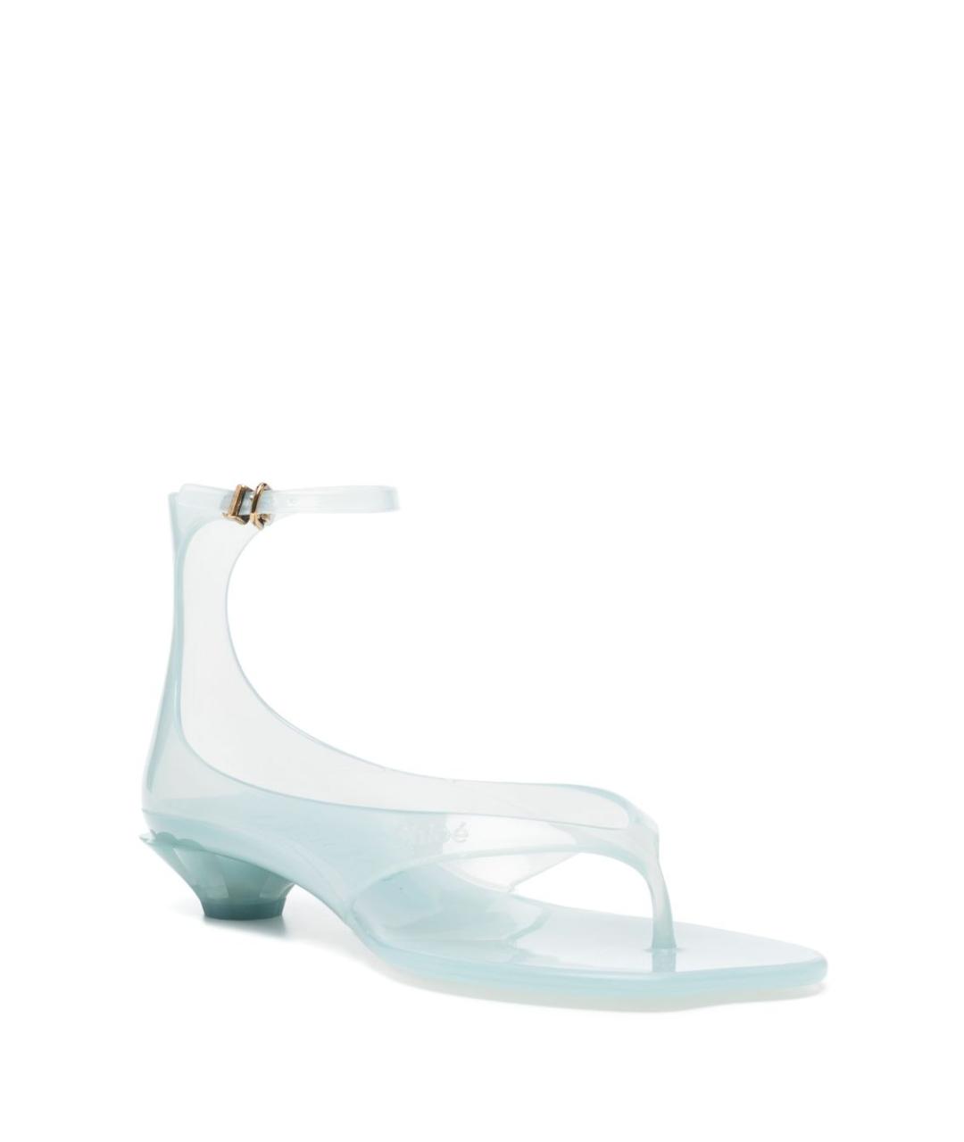 CHLOE Голубые резиновые сандалии, фото 3