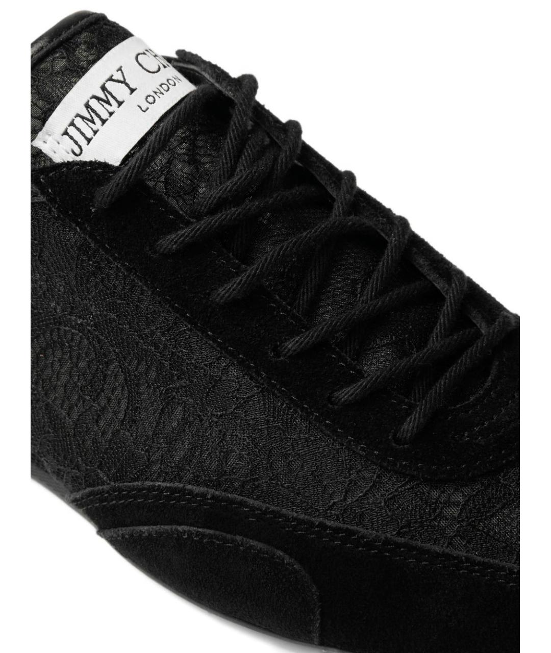JIMMY CHOO Черные текстильные кроссовки, фото 2