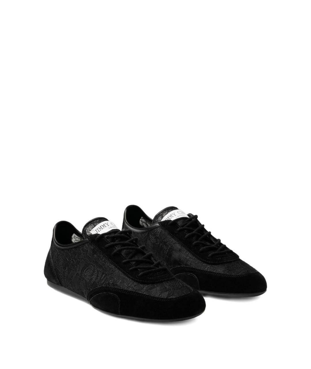JIMMY CHOO Черные текстильные кроссовки, фото 3