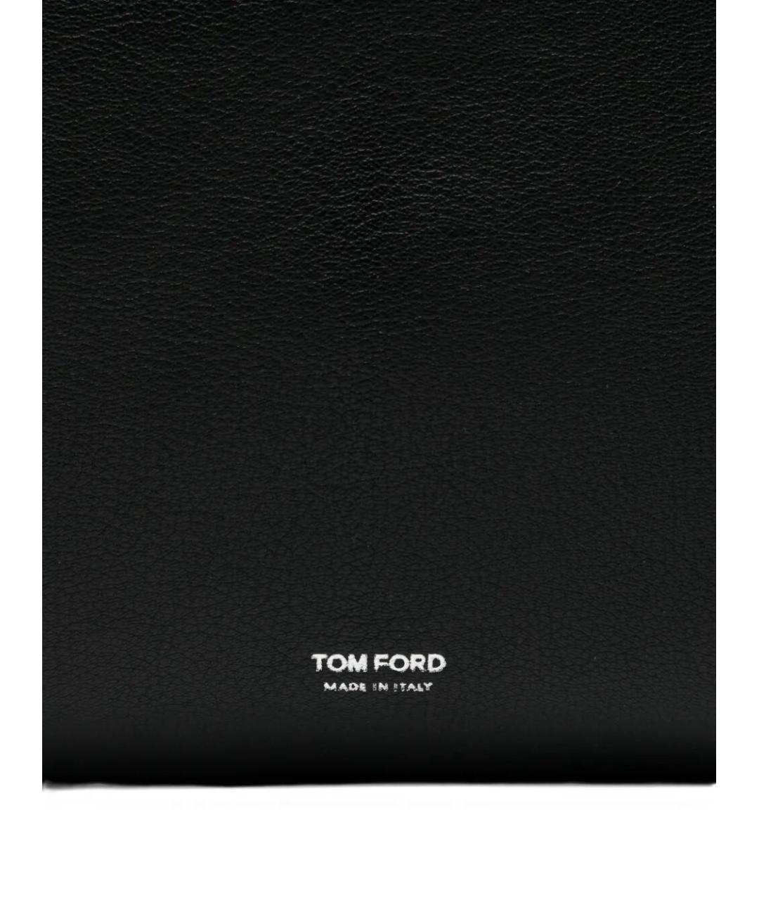 TOM FORD Черная кожаная сумка на плечо, фото 2