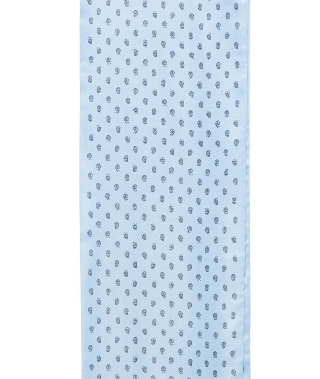 TOM FORD Голубой шелковый шарф, фото 3