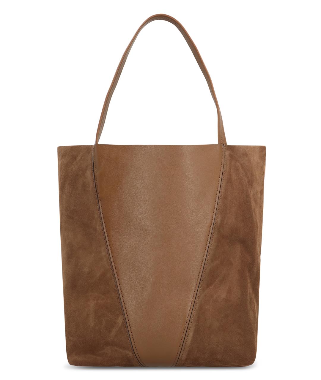 CHLOE Коричневая кожаная сумка тоут, фото 4