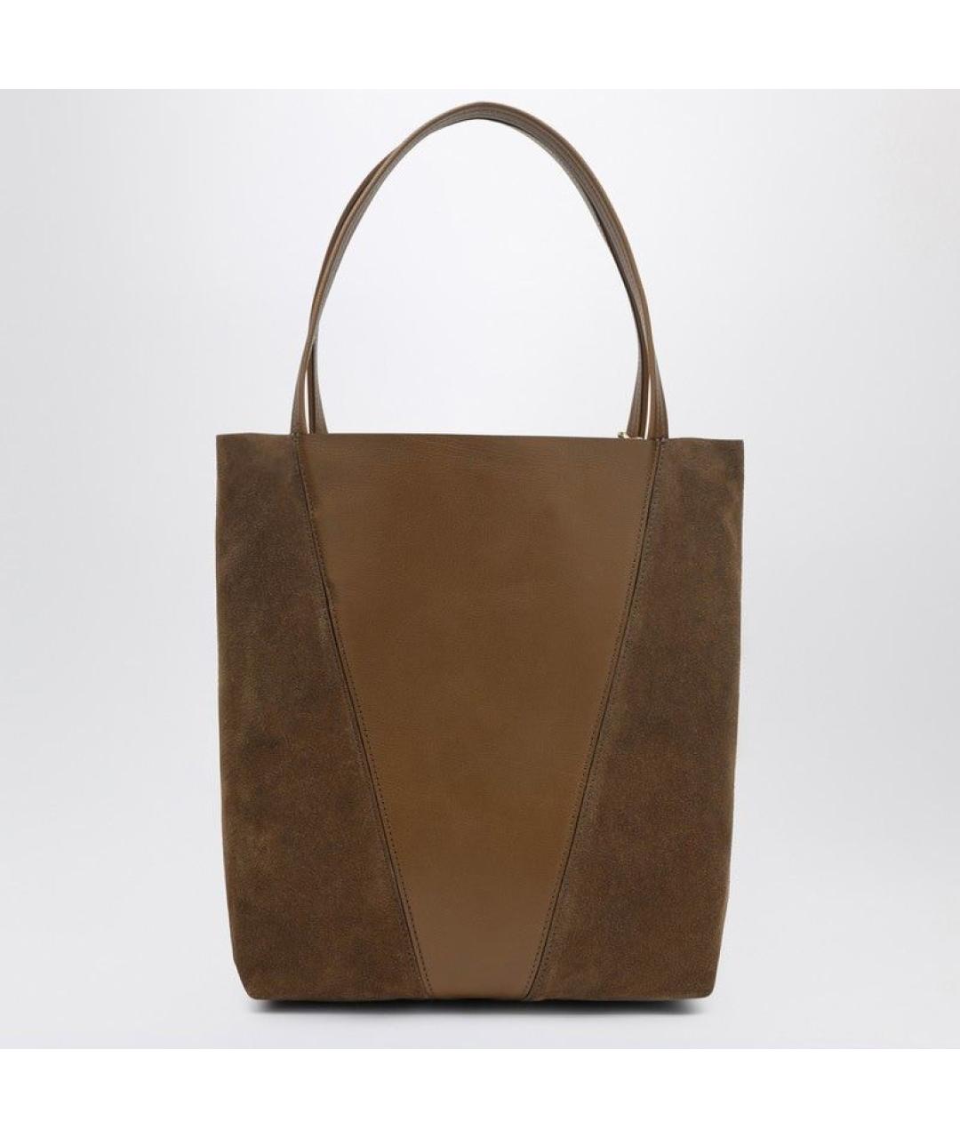 CHLOE Коричневая кожаная сумка тоут, фото 2