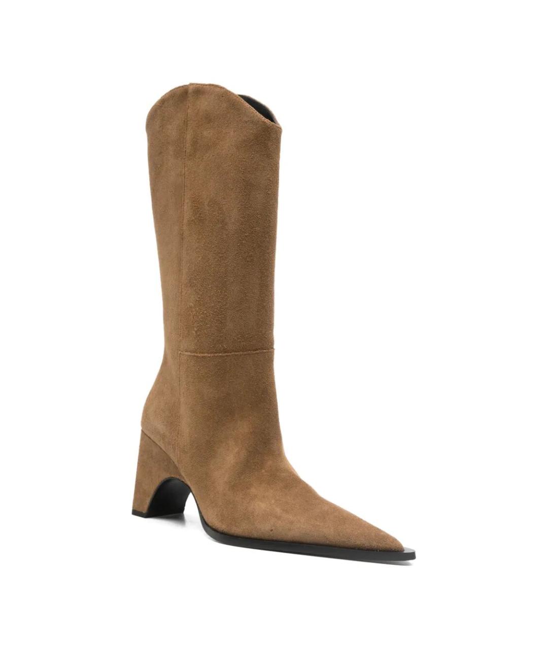 COPERNI Коричневые кожаные полусапоги, фото 4