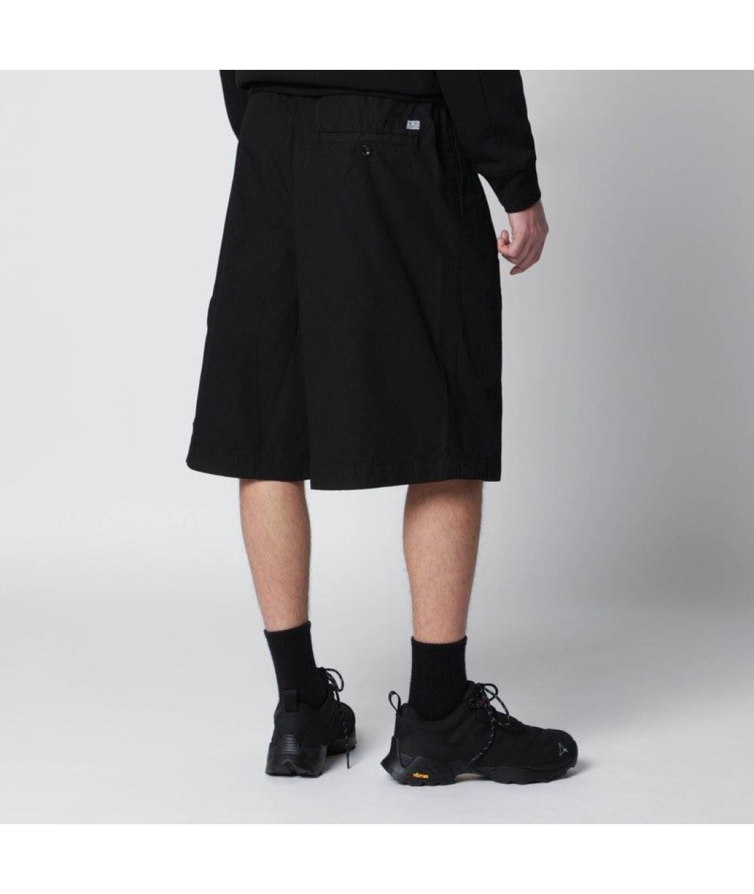 CP COMPANY Черные хлопковые шорты, фото 2