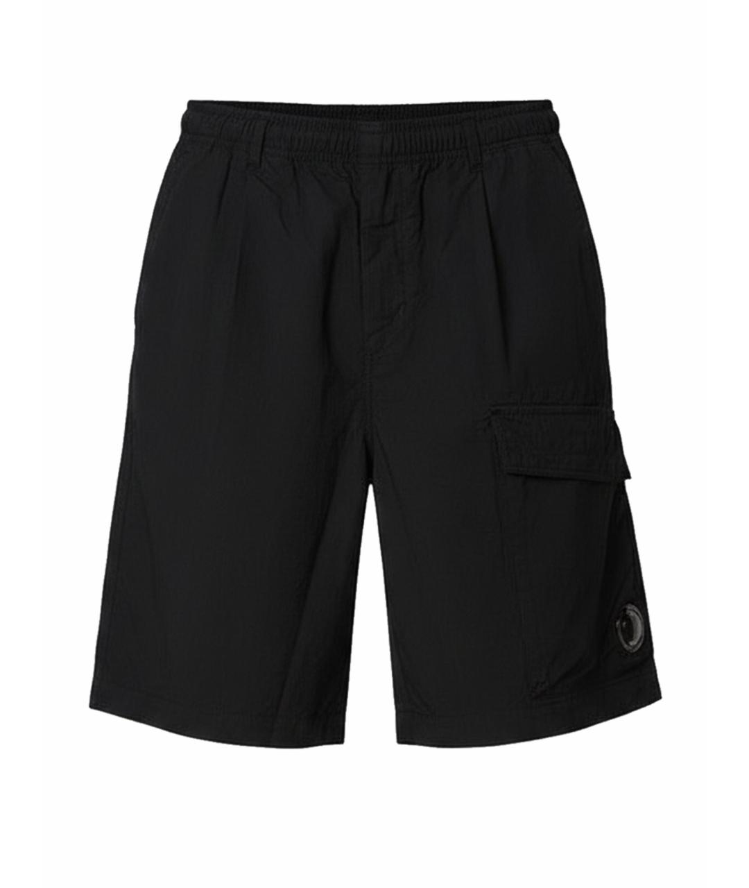 CP COMPANY Черные хлопковые шорты, фото 1