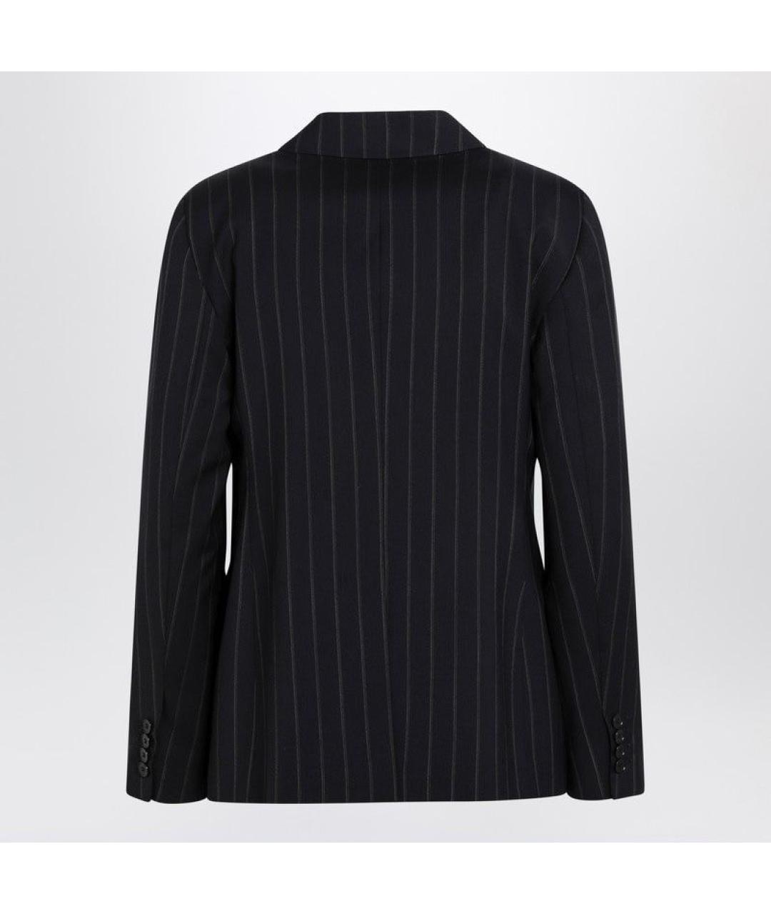 MAX MARA STUDIO Синий полиэстеровый жакет/пиджак, фото 2