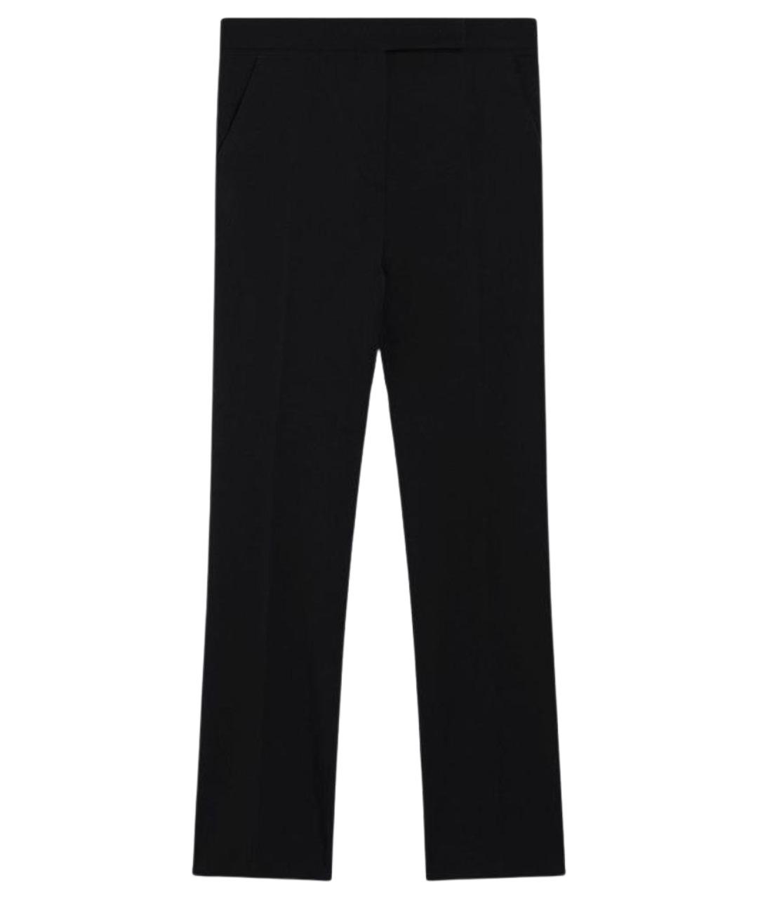 MAX MARA Синие шерстяные прямые брюки, фото 1