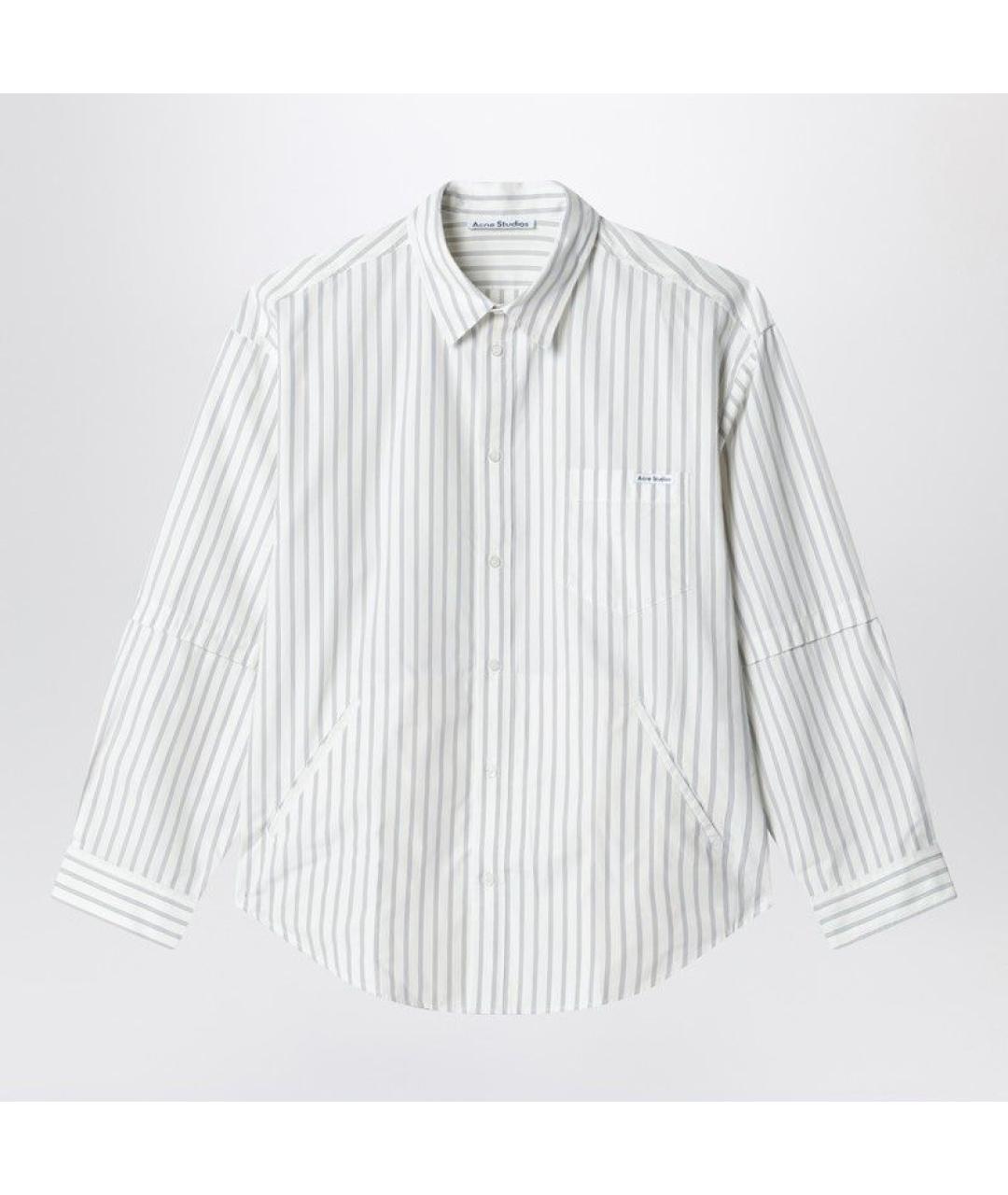 ACNE STUDIOS Белая хлопковая кэжуал рубашка, фото 3