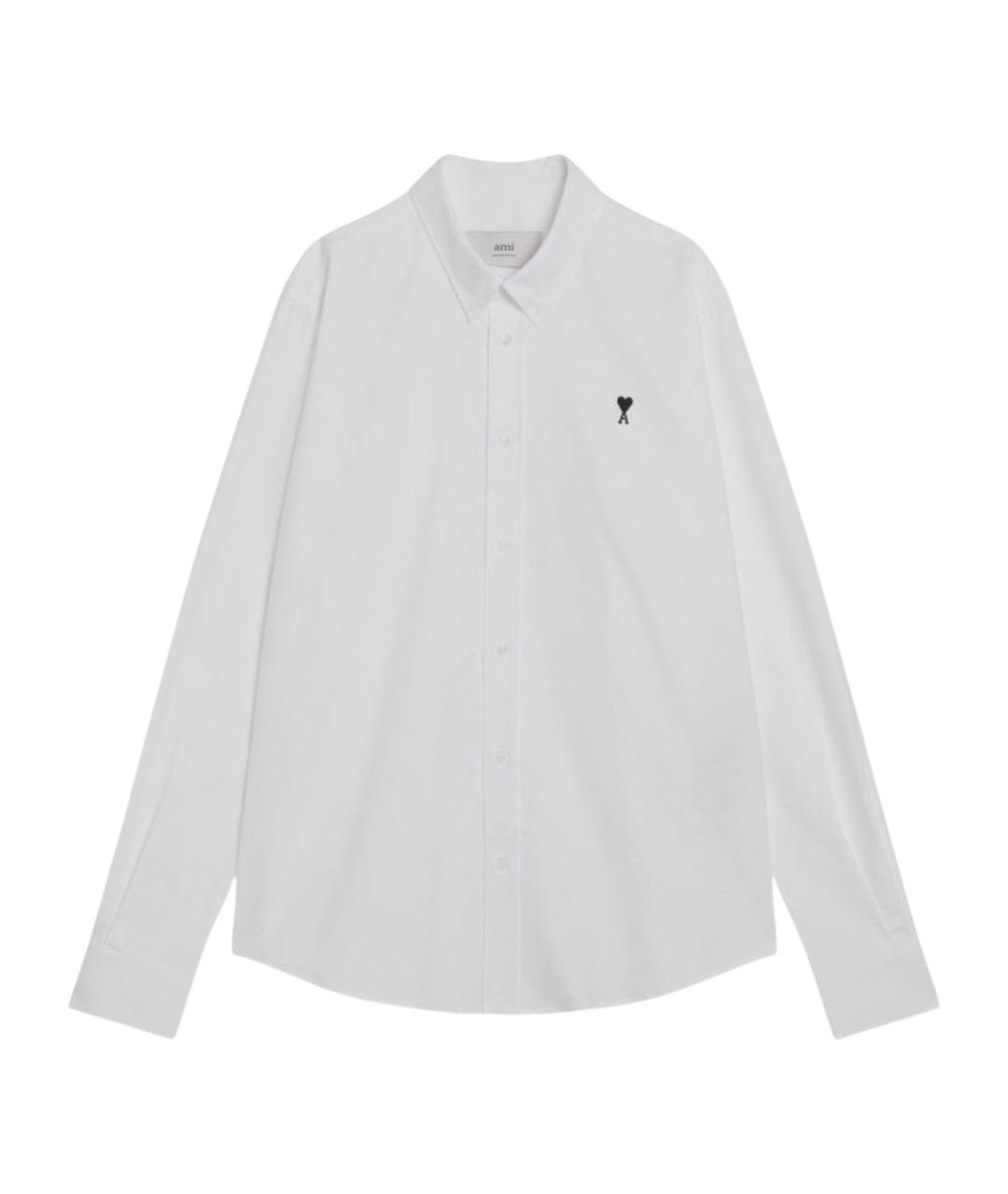 Ami Paris Белая хлопковая классическая рубашка, фото 1
