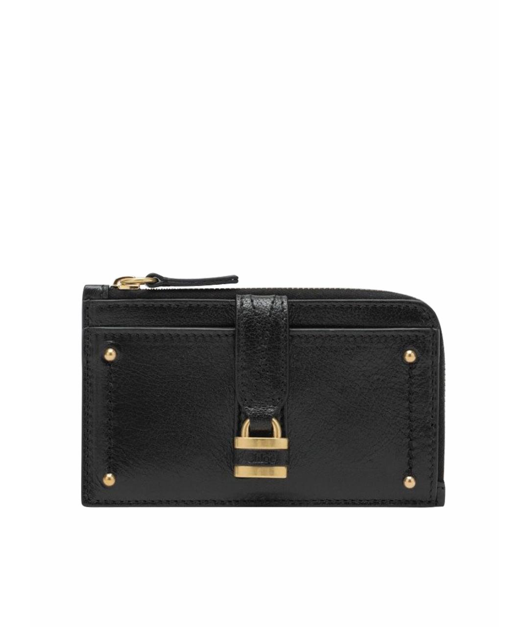 CHLOE Черный кожаный кошелек, фото 1