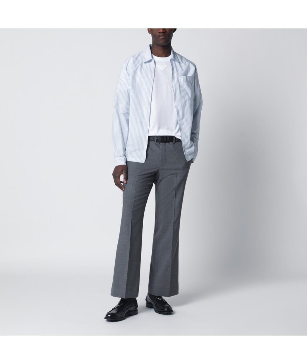 PRADA Голубая кэжуал рубашка, фото 4