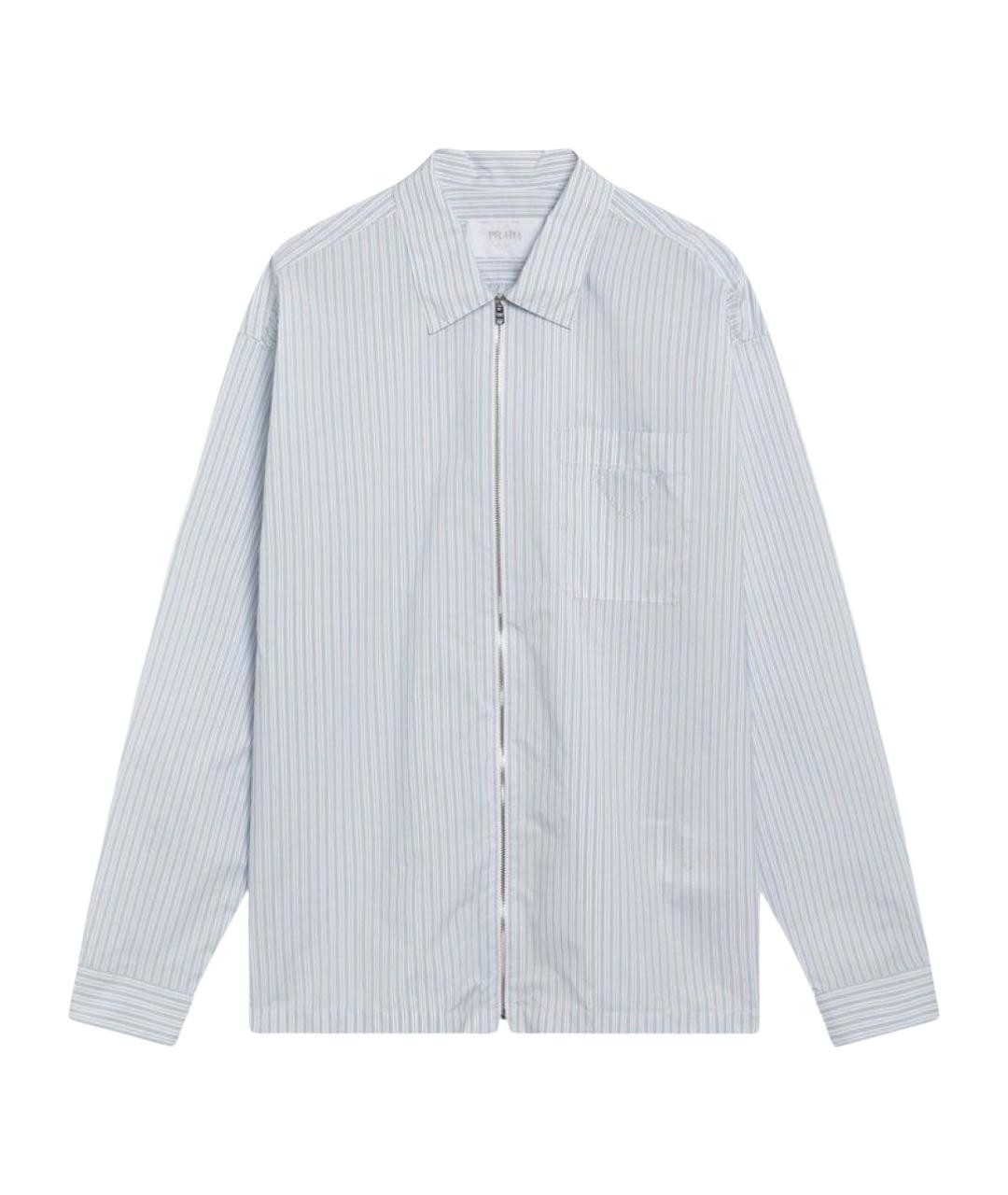 PRADA Голубая кэжуал рубашка, фото 1