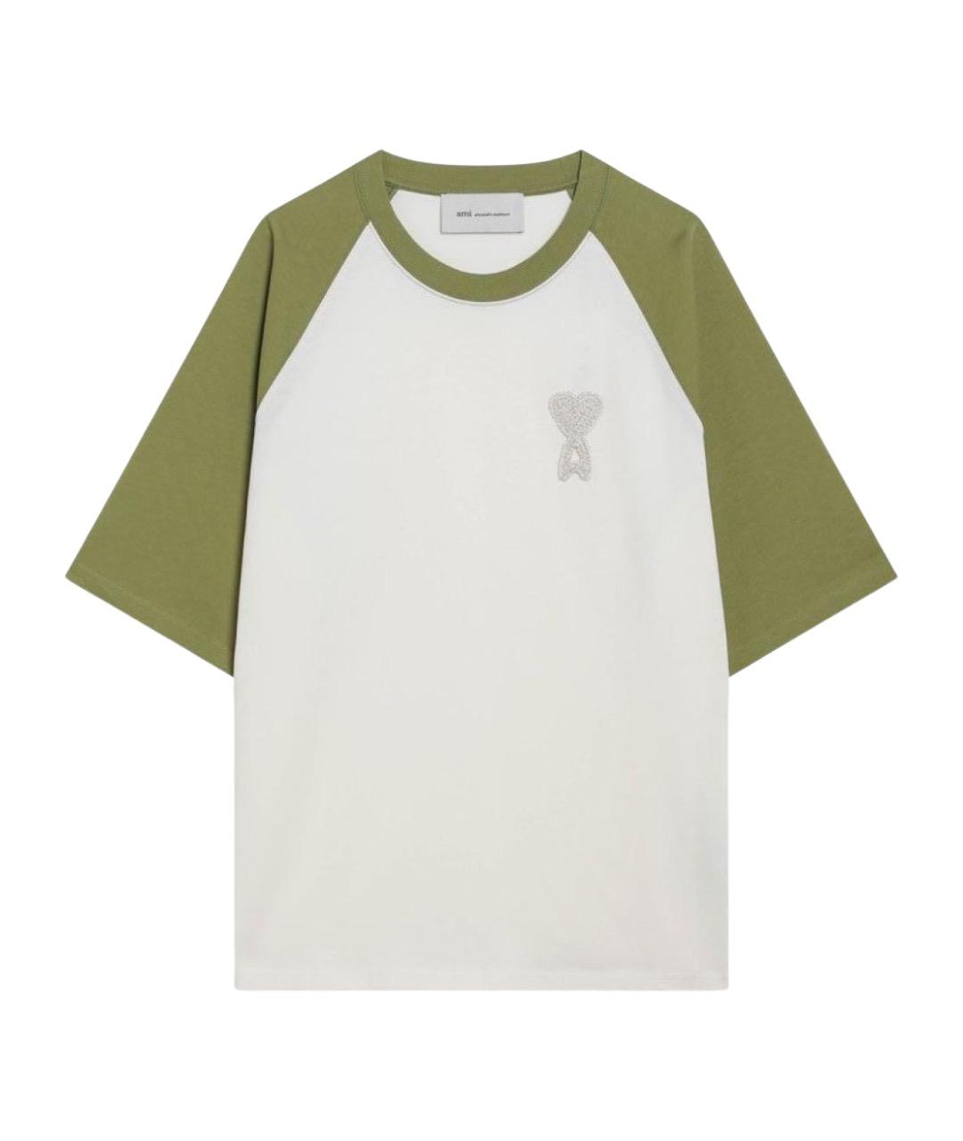 Ami Paris Белая хлопковая футболка, фото 1