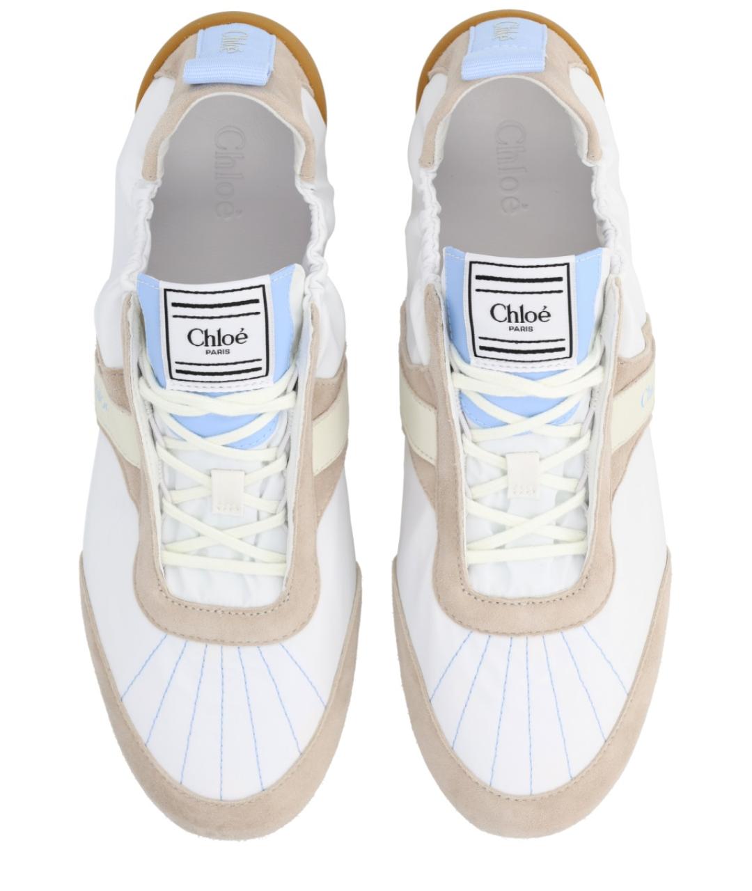 CHLOE Белые синтетические кроссовки, фото 5