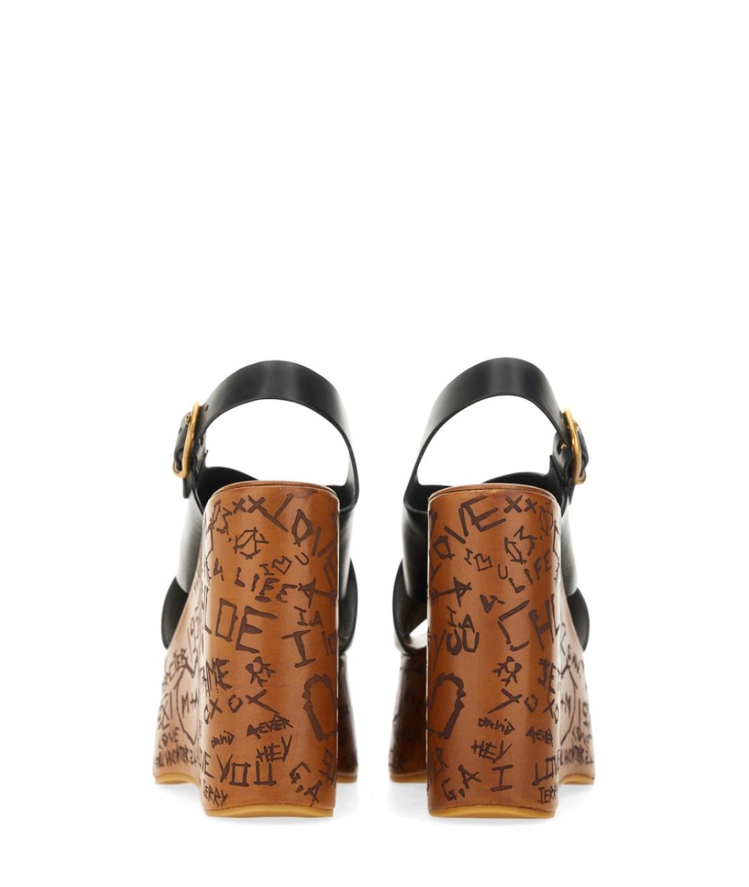 CHLOE Мульти кожаные босоножки, фото 3