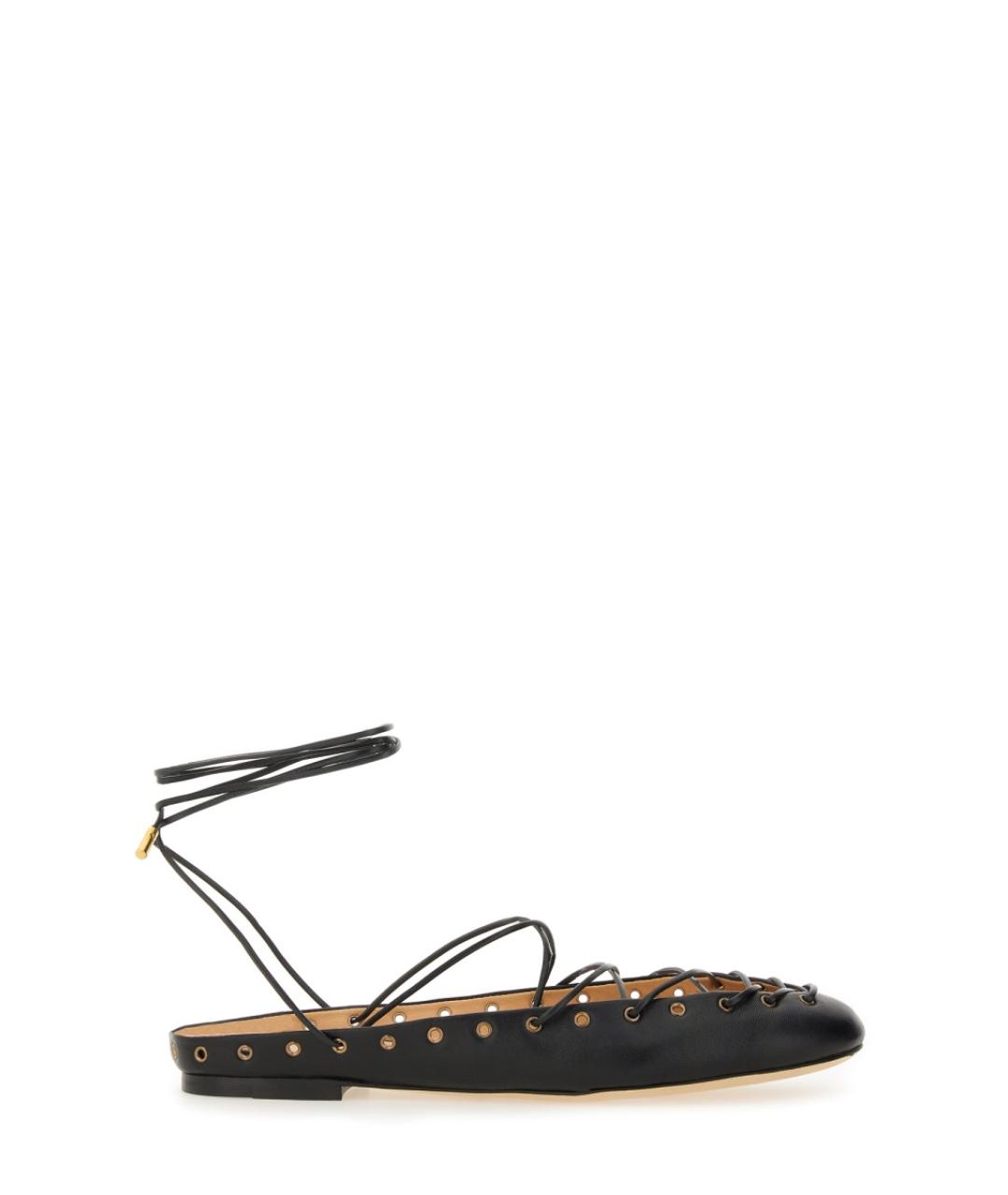 CHLOE Черные кожаные балетки, фото 1