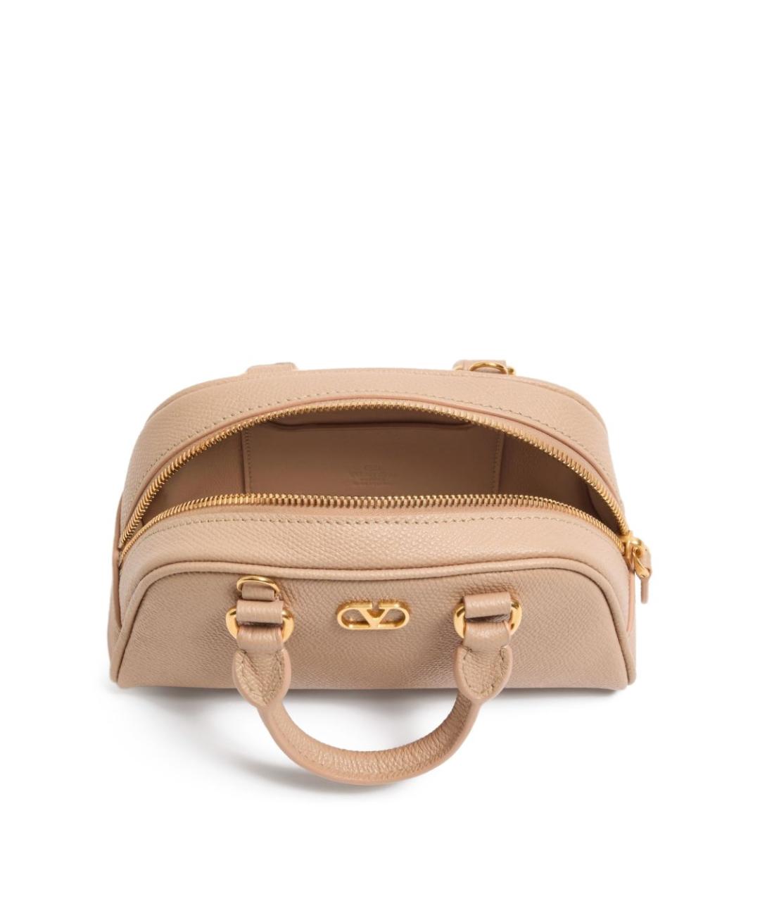 VALENTINO Розовая кожаная сумка с короткими ручками, фото 5