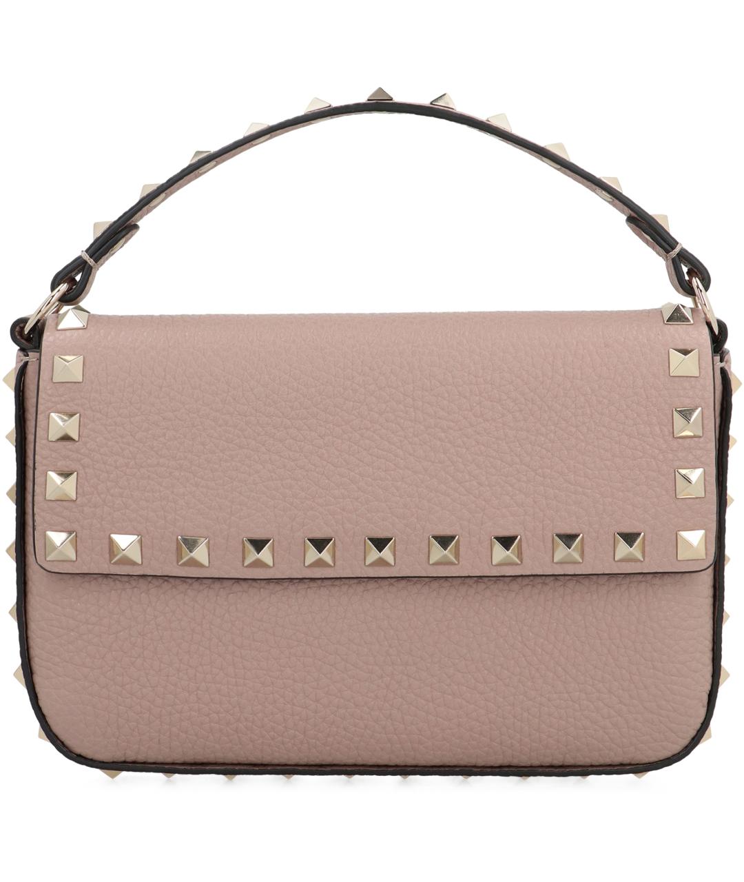 VALENTINO Розовая кожаная сумка через плечо, фото 2