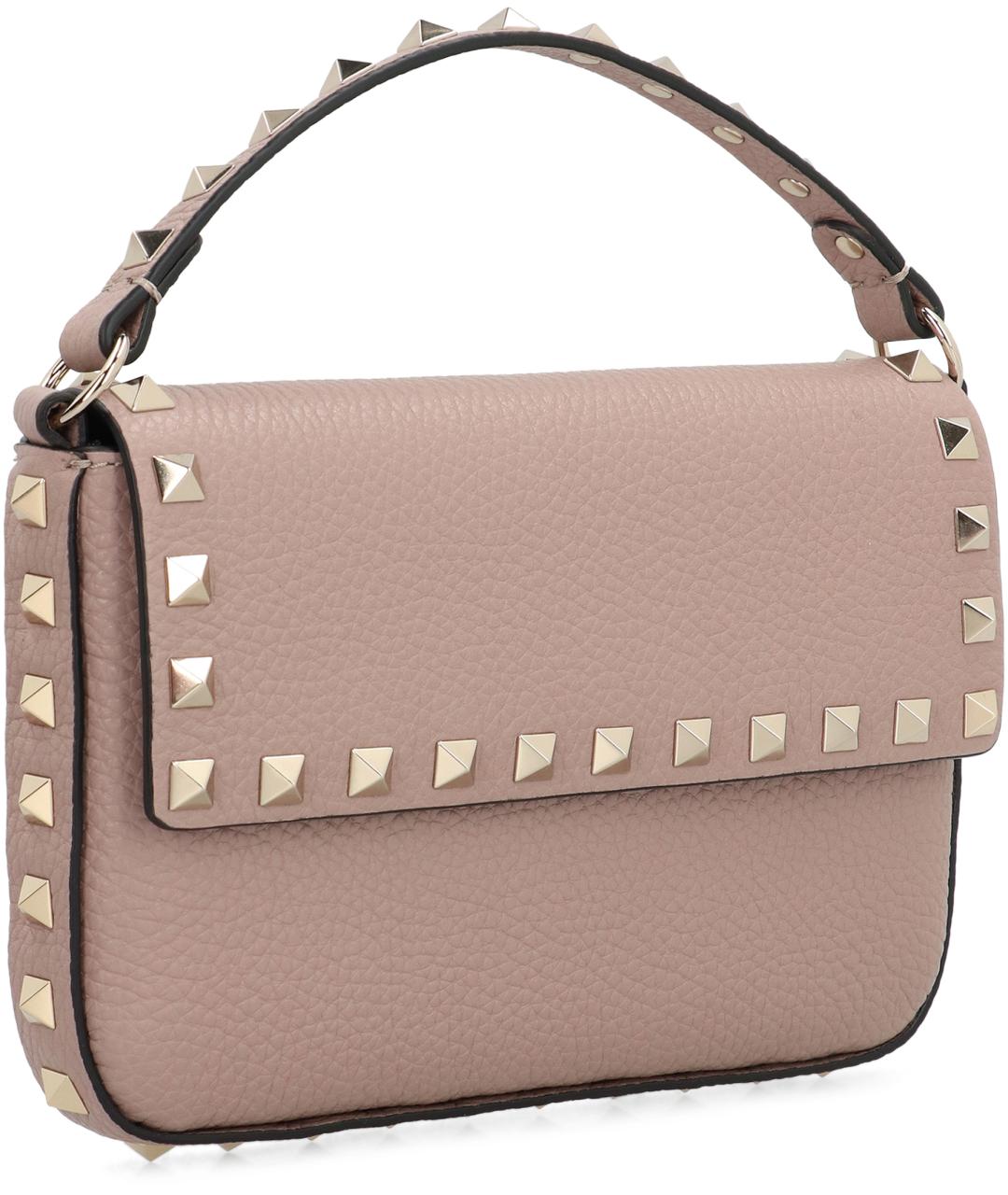 VALENTINO Розовая кожаная сумка через плечо, фото 3