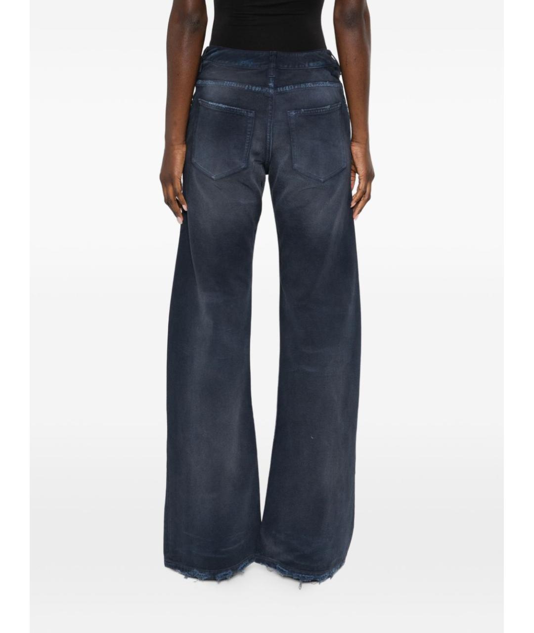 BALENCIAGA Синие хлопковые прямые джинсы, фото 3