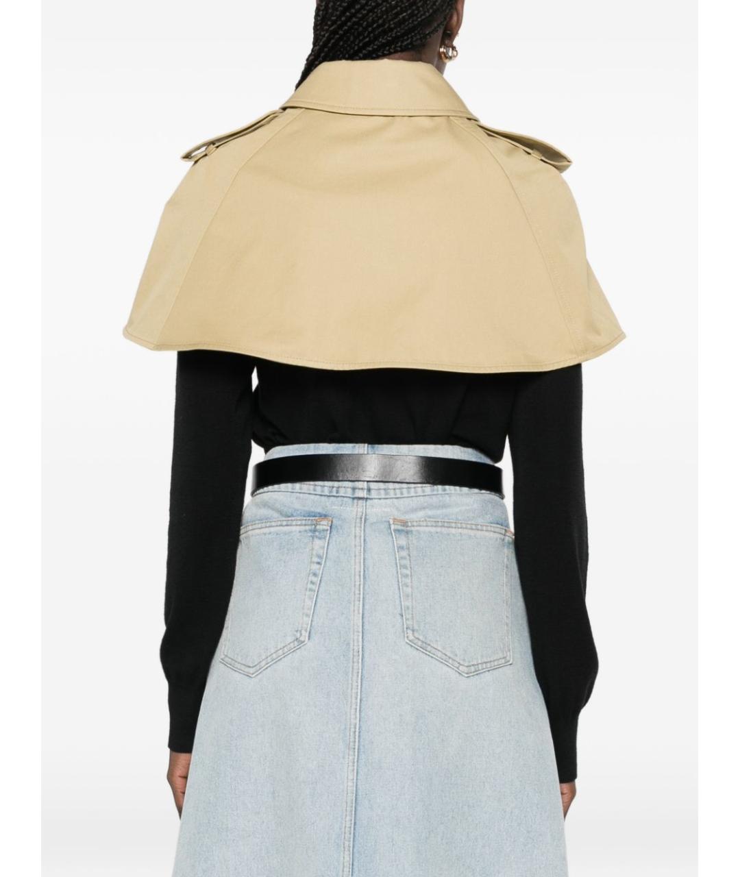 BURBERRY Бежевый хлопковый тренч/плащ, фото 4