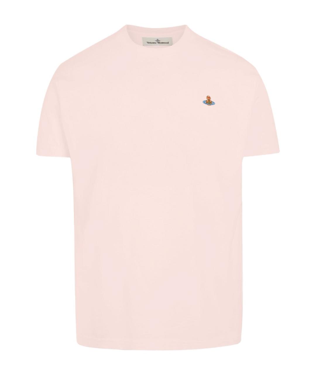 VIVIENNE WESTWOOD Розовая хлопковая футболка, фото 1