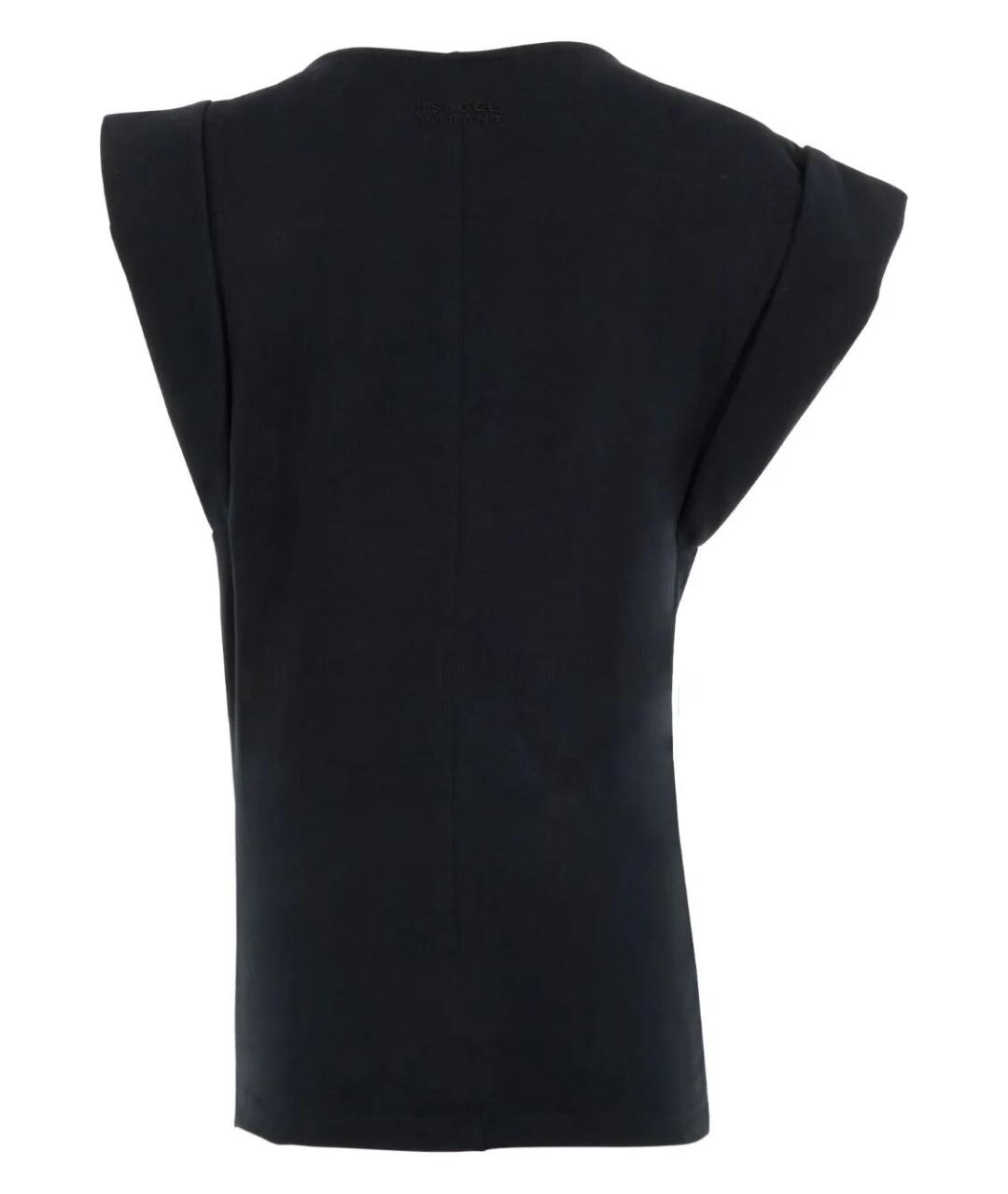 ISABEL MARANT Черная хлопковая футболка, фото 2