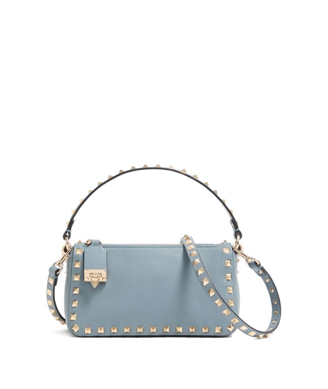 VALENTINO Серая кожаная сумка через плечо, фото 4