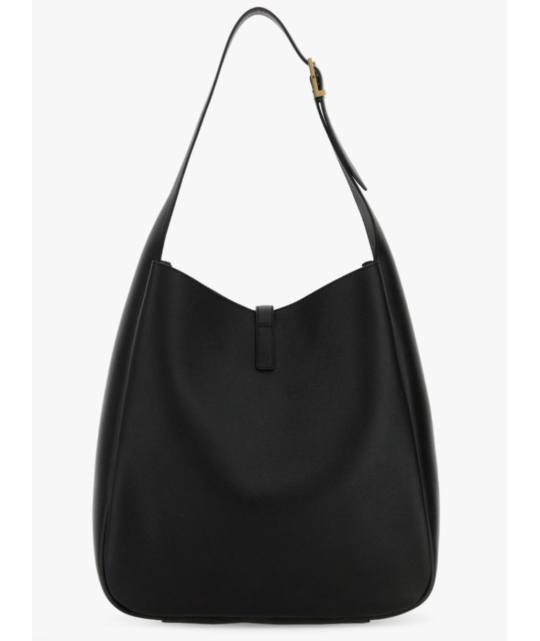 SAINT LAURENT Черная кожаная сумка через плечо, фото 3