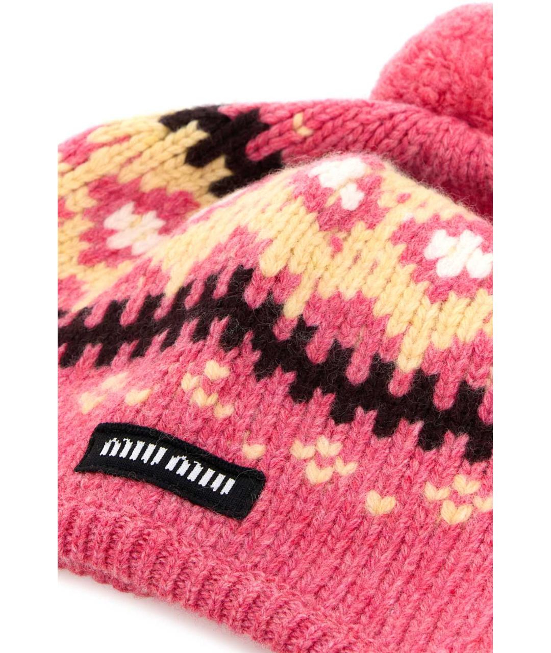 MIU MIU Мульти шерстяная шапка, фото 2