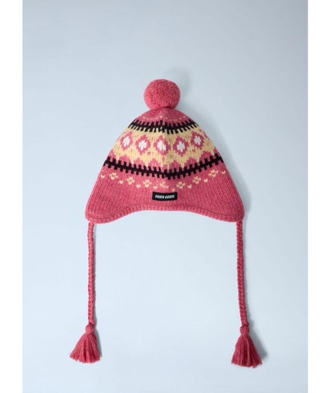 MIU MIU Мульти шерстяная шапка, фото 3