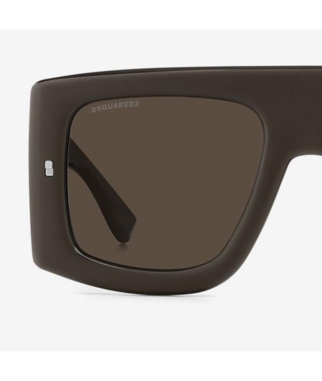 DSQUARED2 Коричневые пластиковые солнцезащитные очки, фото 6