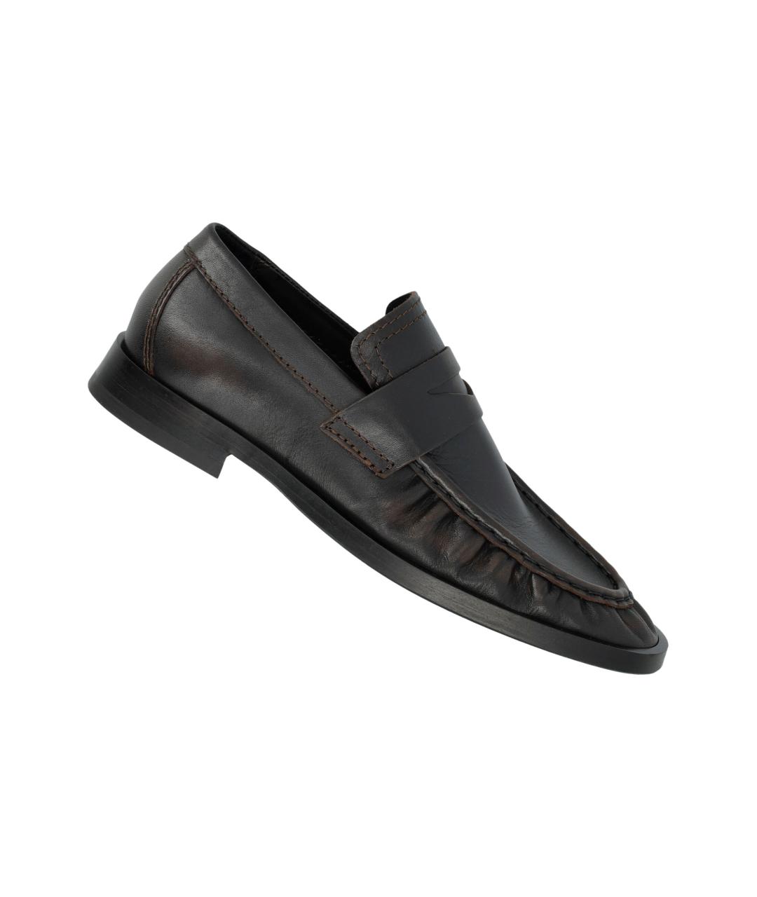 MIISTA Коричневые кожаные лоферы, фото 3