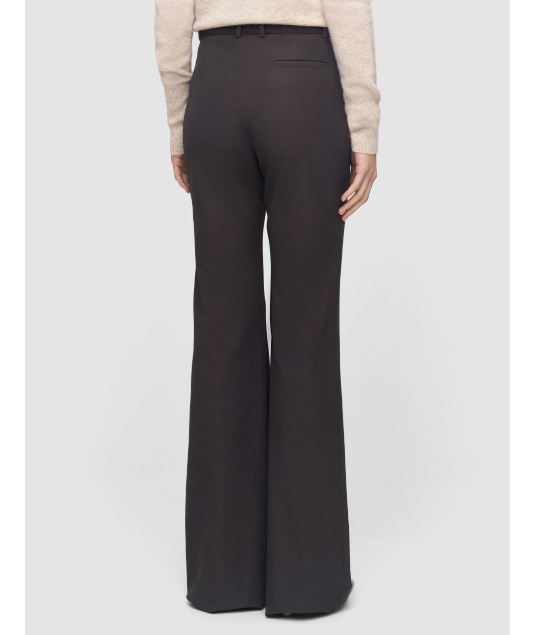 JOSEPH Коричневые вискозные прямые брюки, фото 3