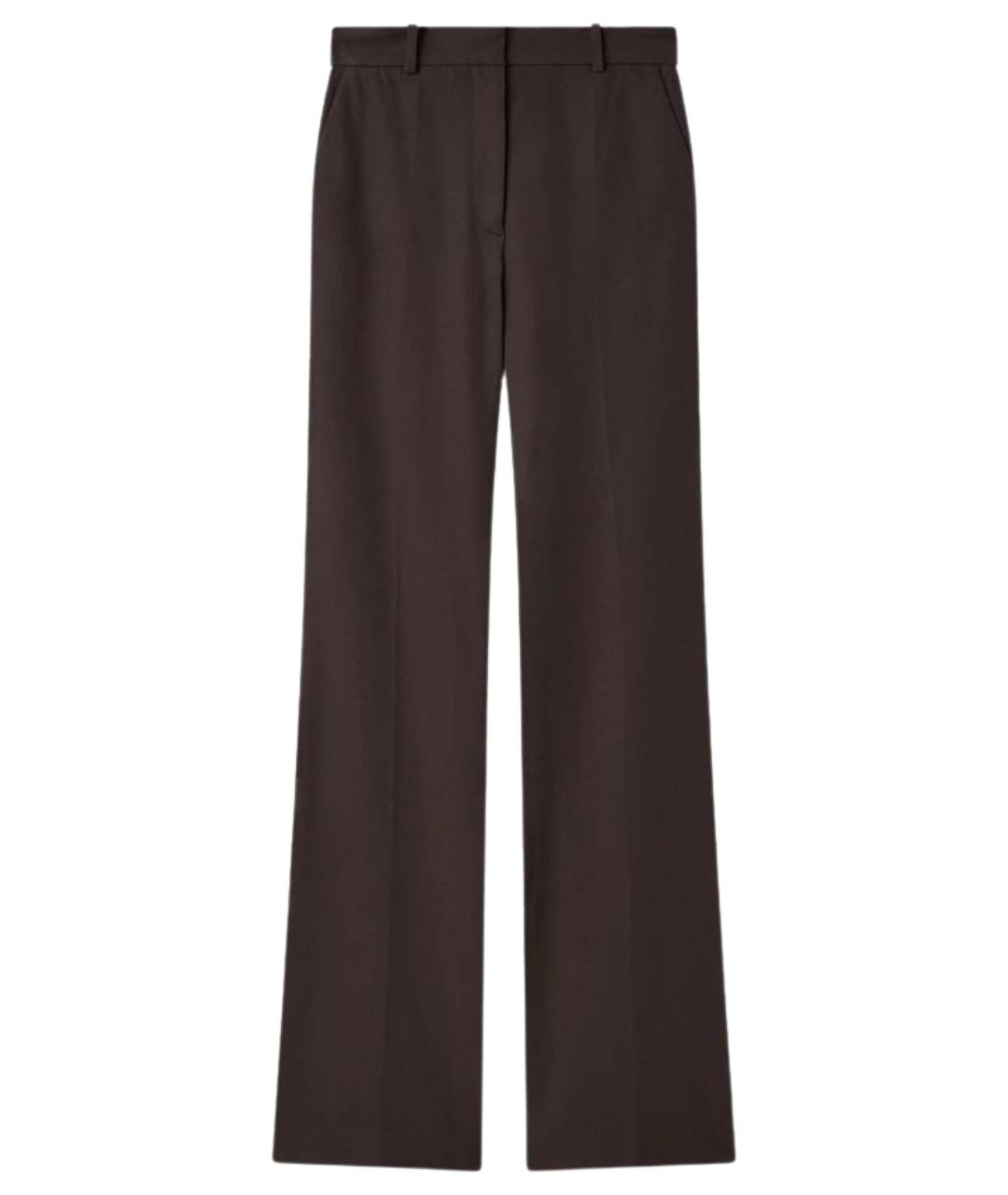JOSEPH Коричневые вискозные прямые брюки, фото 1