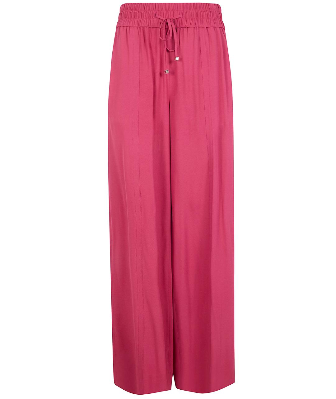 JOSEPH Розовые вискозные прямые брюки, фото 1