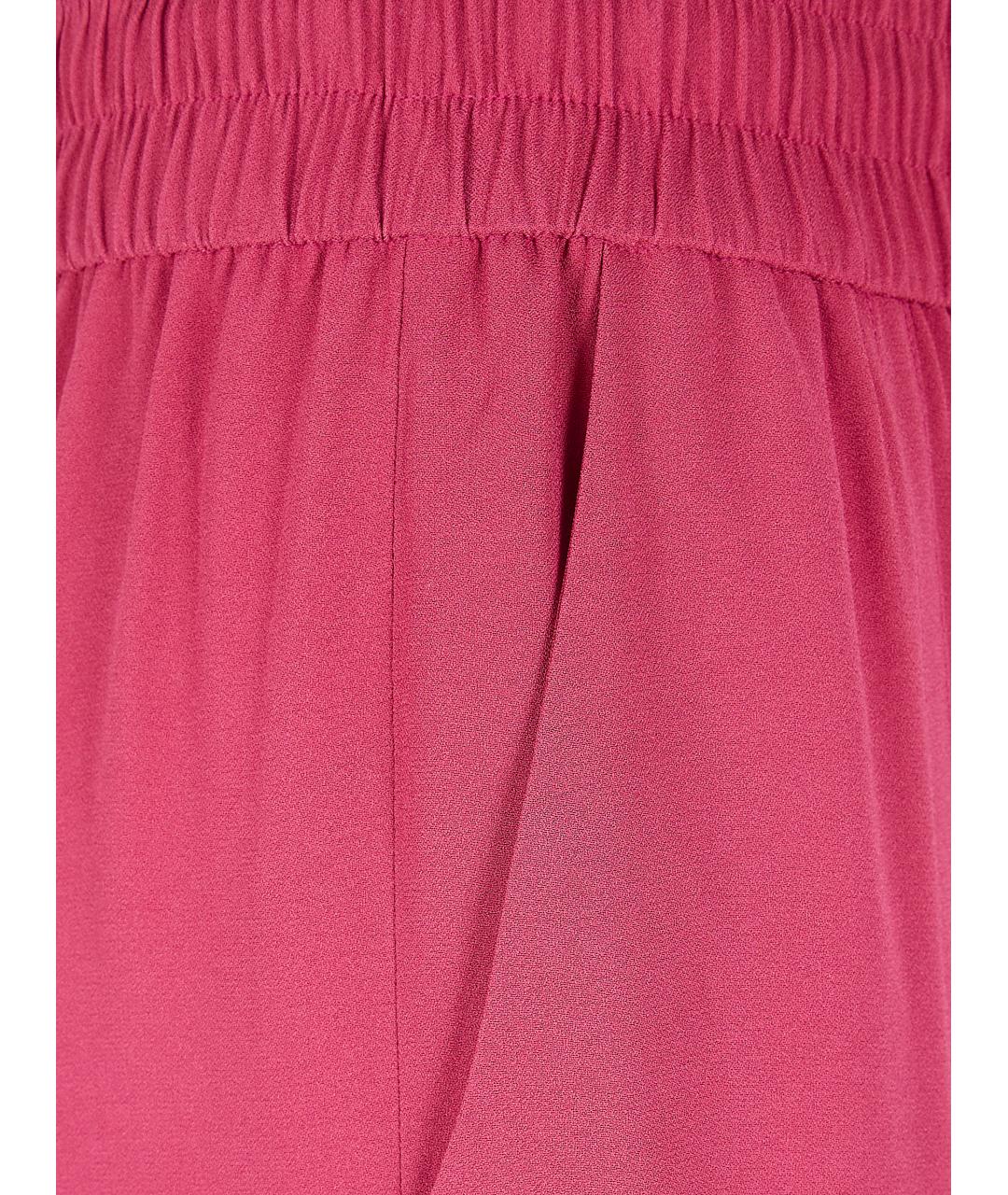 JOSEPH Розовые вискозные прямые брюки, фото 3